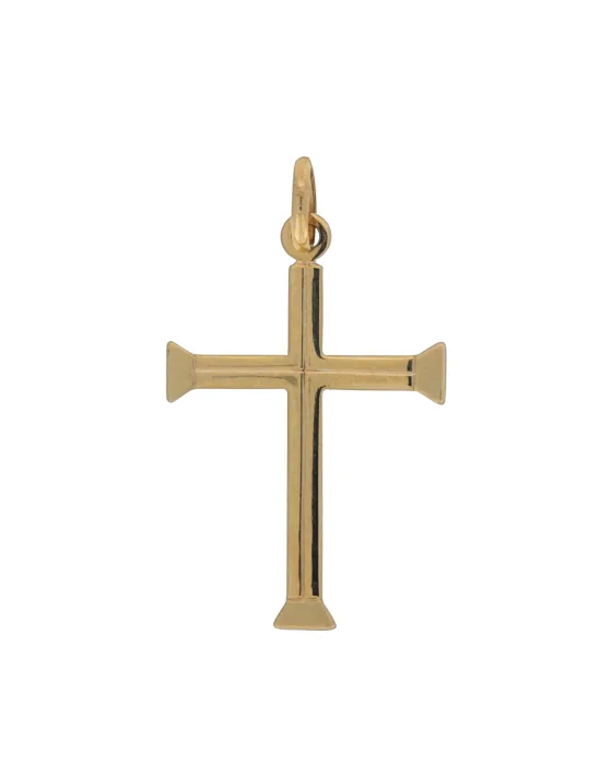 9CT Y/G CROSS 071